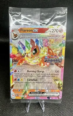 Pokemon Flareon EX [STAMPED PROMO-SEALED] - 014/131 - Prismatic Evolution - Image 1