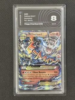 Pokemon M Charizard EX 12/83 AiGrading 8 ITA Generations Foil - Image 1