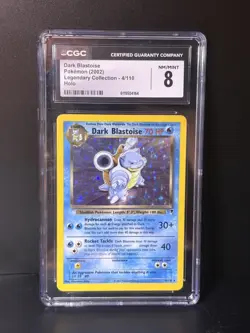 CGC 8 Dark Blastoise 2002 Legendary (Collection) 4/110 Holo Pokemon Card - Image 1
