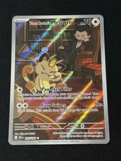 Team Rocket's Meowth - 203/182 - Destined Rivals Illustration Rare - Pokemon TCG - Image 1