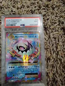 Pokemon XY Evolutions Mega Slowbro EX Holo Card #27/108 PSA 9 - Image 1
