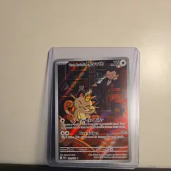 Pokemon TCG Team Rocket's Meowth 203/182 Destined Rivals Illustration Rare - Image 5