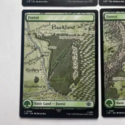MTG- Full Art Lands (Maps) The Lord Of The Ring- NM-Lot Of 4 Magic The Gathering - Image 4