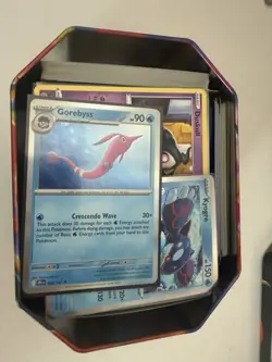 Pokemon TCG Bulk Tin Bundle With Tin - Over 400 Cards Including Holo - Image 1