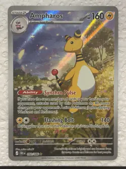 Pokemon TCG Ampharos 090/086 Chaos Rising Art Rare - NM - Image 1
