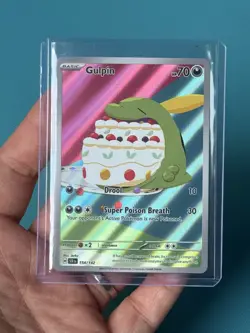 Pokemon TCG Gulpin 154/142 Stellar Crown Illustration Rare Card NM Condition - Image 2