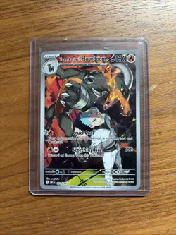 Pokemon Team Rocket's Houndoom 191/182 Destined Rivals Illustration Rare IR NM - Image 1