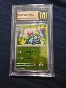 CGC 10 Pristine Ivysaur Poke Ball Reverse Holo 002/165 Pokemon 151 sv2a Pokemon - Image 1