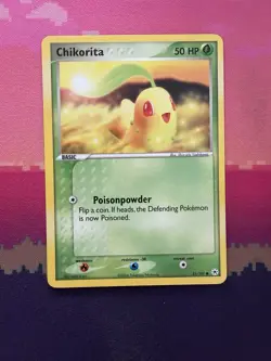 Pokemon Card Chikorita EX Hidden Legends Common 55/101 Near Mint - Image 1
