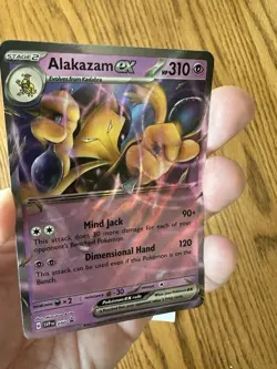 Pokemon TCG Alakazam EX Black Star Promo SVP 050 NO STAR HOLO ERROR NM - Image 2