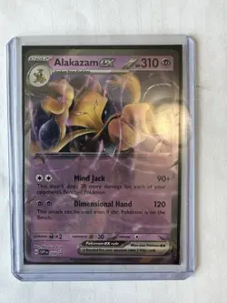 Pokemon TCG Alakazam EX Black Star Promo SVP 050 NO STAR HOLO ERROR NM - Image 4