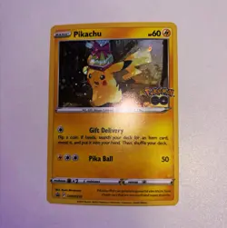 Pokemon TCG Pikachu SWSH234 Pokemon GO Promo Holo English 60 HP - Image 1