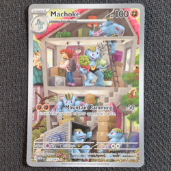 Machoke 177/165 SV: Scarlet & Violet 151 Illustration Rare Holo ENG - Image 1