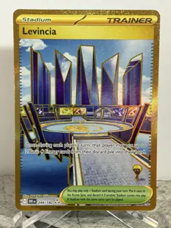 Pokemon TCG Levincia 244/182 Sv10 Destined Rivals Hyper Rare Holo Full Art - Image 1