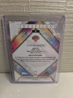 2025-26 Inception Jalen Brunson Pink /99 New York Knicks Insert Card - Image 2