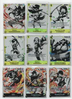 Complete Set One Piece ST13 Parallel ALT 16/16 Card Bundle - Image 1