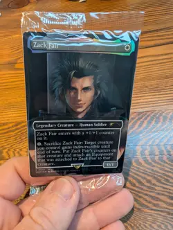 Sealed Zack Fair Magic the Gathering MTG Promo Card (FF7 Rebirth Switch 2 Bonus) - Image 1