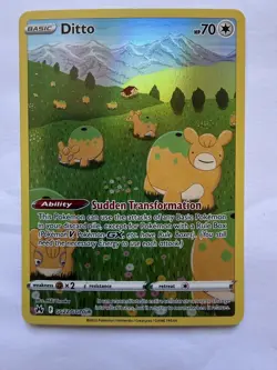 Pokemon TCG Card Ditto GG22/GG70 Crown Zenith Galarian Gallery Ultra Rare - NM - Image 1