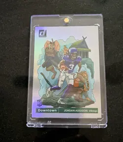 Panini 2023 Donruss Jordan Addison RC Downtown! Insert #D-18 Vikings - Image 1