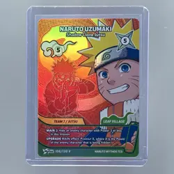 SDCC26 Naruto Mythos TCG Naruto Uzumaki Shadow Clone Jutsu Promo Card IN HAND - Image 1