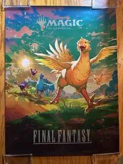MTG - Final Fantasy Chocobo Foil Promo Poster Full size 18x24 - Image 1