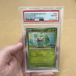 Pokemon Bulbasaur Reverse Holo Promo Best Buy Exclusive PSA 10 001/165 - Image 1