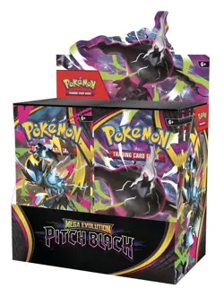 PRESALE Pokemon TCG Mega Evolution Pitch Black Booster Box Sealed 36 Packs ENG - Image 1
