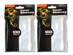 1000 BCW Standard Inner Card Sleeves for Double Sleeving Fits Standard Sleeve - Image 3