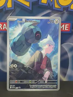 Steven's Beldum 207 Holo Promo Scarlet & Violet Promo Pokemon Near Mint - Image 1