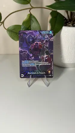 One Piece Card Game-Marshall.D.Teach Alt Art Leader 2nd Anniversary Set Op09-081 - Image 1