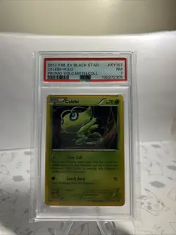 POKEMON 2017 XY Black Star Promo Mythical Coll CELEBI Holo #XY187 PSA 7 RARE - Image 1