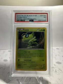 POKEMON 2017 XY Black Star Promo Mythical Coll CELEBI Holo #XY187 PSA 7 RARE - Image 2