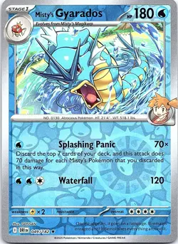 Misty's Gyarados 049/182 Rare Destined Rivals Pokemon Reverse Holo Near Mint - Image 1