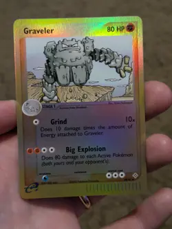 Graveler 29/97 e-Reader Reverse Holo EX Dragon 2003 Pokemon TCG Very LP - Image 1