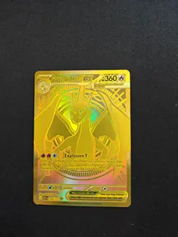 Pokemon Mega Charizard Y EX 294/217 Gold Hyper Rare Ascended Hero’s English - Image 1