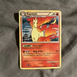 Pokemon TCG Rapidash Holo Rare Card Triumphant 8/102 - Image 1