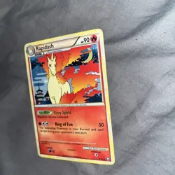 Pokemon TCG Rapidash Holo Rare Card Triumphant 8/102 - Image 2