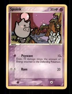 Spoink 62/100 Crystal Guardians | Pokemon Card EXC BUY 2 CARDS GET 1 FREE!! - Image 1