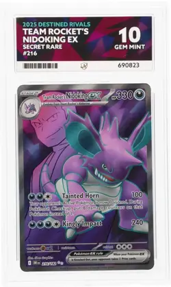 2025 - Team Rocket's Nidoking ex - Destined Rivals - 216/182 - Secret Rare ACE10 - Image 1