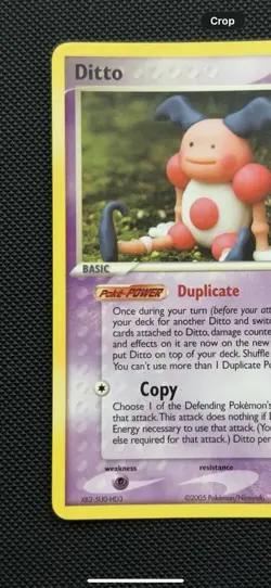 Pokemon TCG Ditto (Mr. Mime) 38/113 EX Delta Species Uncommon Regular 2005 - Image 3