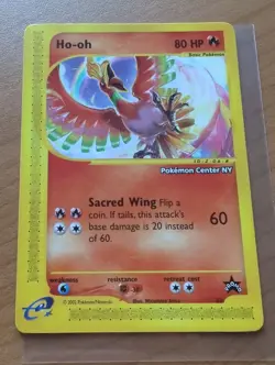 Pokemon TCG Ho-oh WOTC Pokemon center NY Promo 52 LP - Image 1