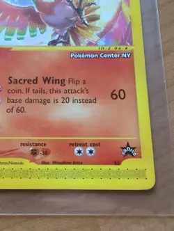 Pokemon TCG Ho-oh WOTC Pokemon center NY Promo 52 LP - Image 2