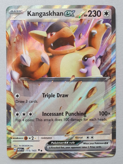 Pokemon TCG Kangaskhan EX 115/165 Holo Double Rare S&V NM - Image 1