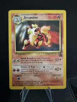 Pokemon TCG Arcanine Black Star Promo 6 WOTC Promo LP - Image 1