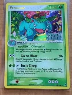 Pokemon TCG Venusaur 28/100 Crystal Guardians Reverse Holo Stamped - Image 1