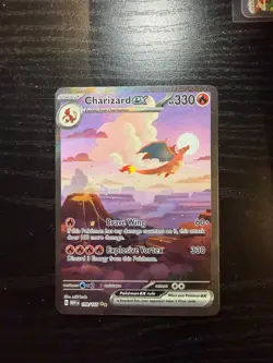 Pokemon TCG Charizard EX 199/165 Scarlet & Violet 151 English Edition - Image 1