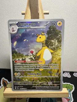 Pokemon TCG Chaos Rising Ampharos Illustration Rare 090/086 - Image 1