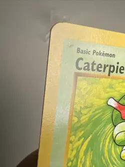 LP SHADOWLESS Caterpie 45/102 Base Set AUTHENTIC Pokemon Card 23 PHOTOS! - Image 3