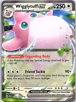 Wigglytuff ex Holo Double Rare SV: Scarlet & Violet 151 040/165 NM - Image 1