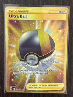 Ultra Ball 186/172 Secret Rare Brilliant Stars Pokemon NM - Image 1